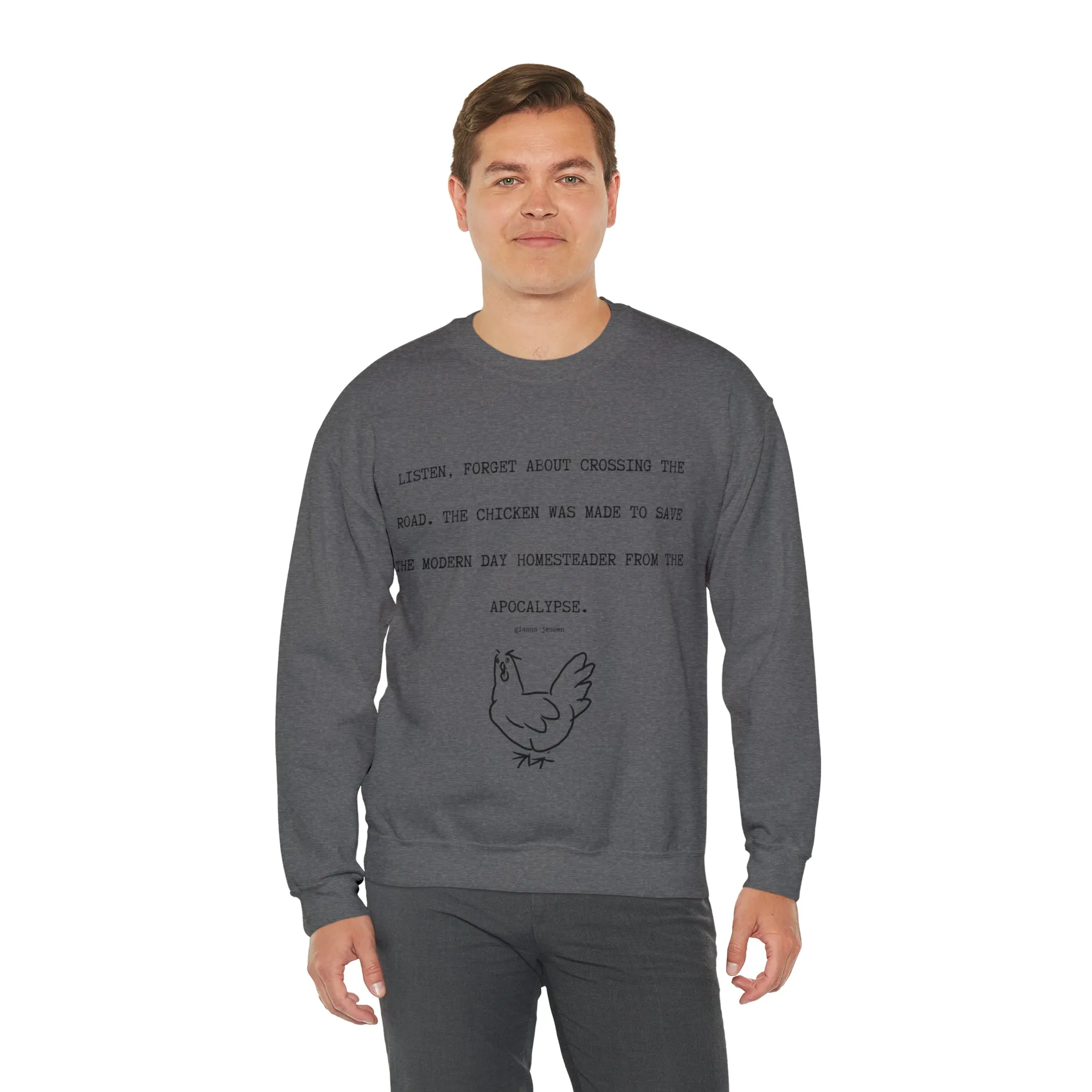 apocalypytic chicken.- gianna jessen sweatshirt