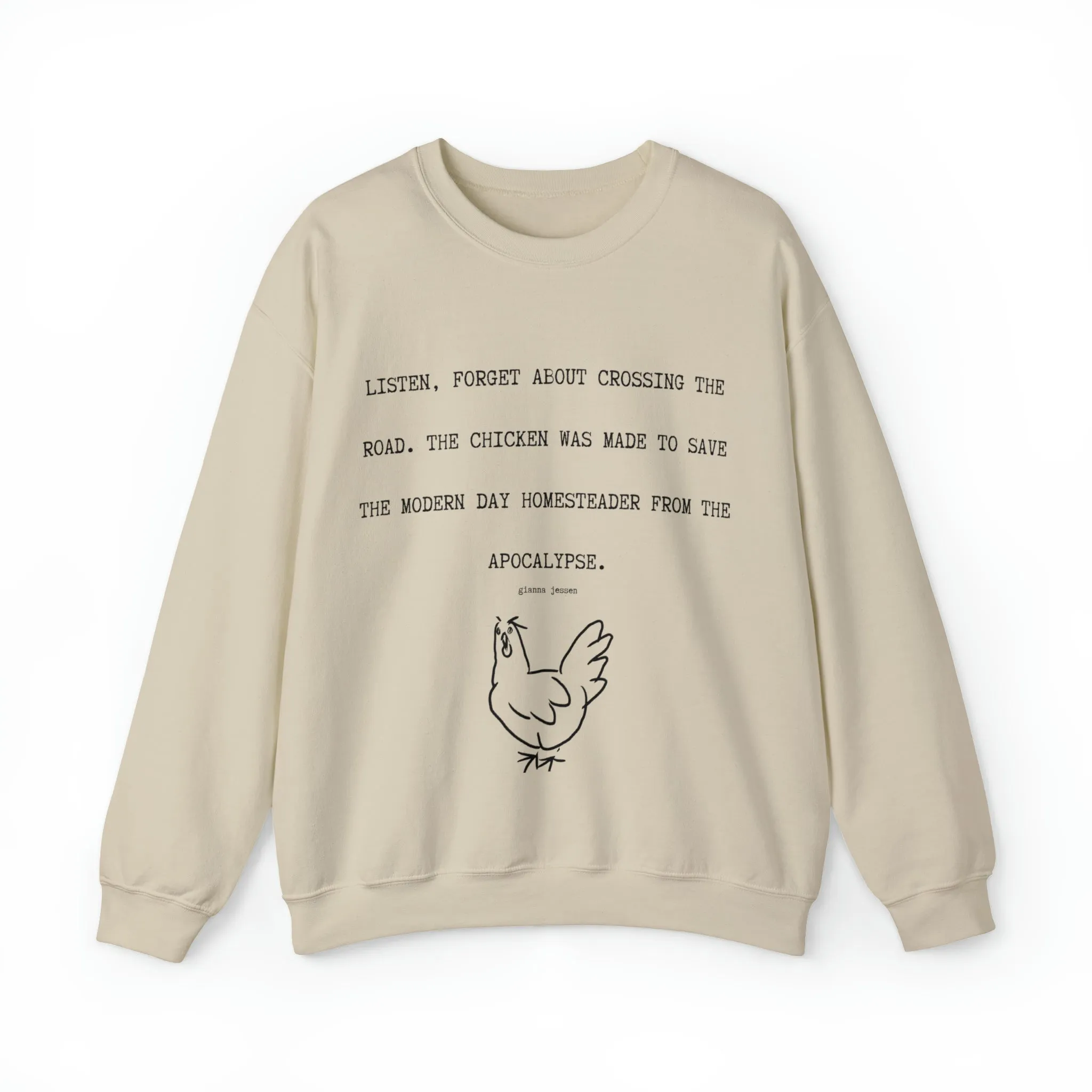 apocalypytic chicken.- gianna jessen sweatshirt