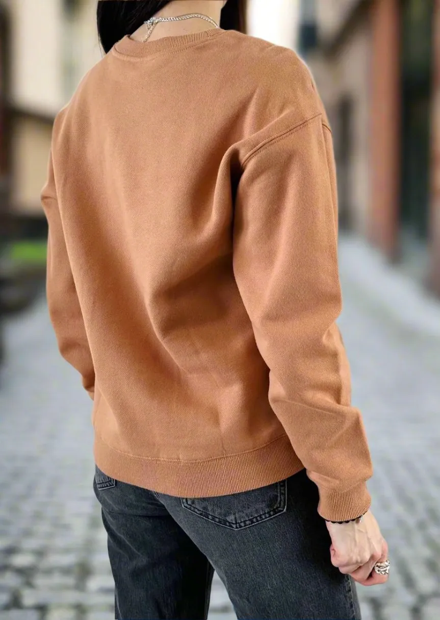 BELMONT HEATHER CAMEL SWEATSHIRT