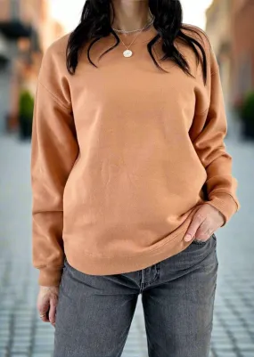 BELMONT HEATHER CAMEL SWEATSHIRT