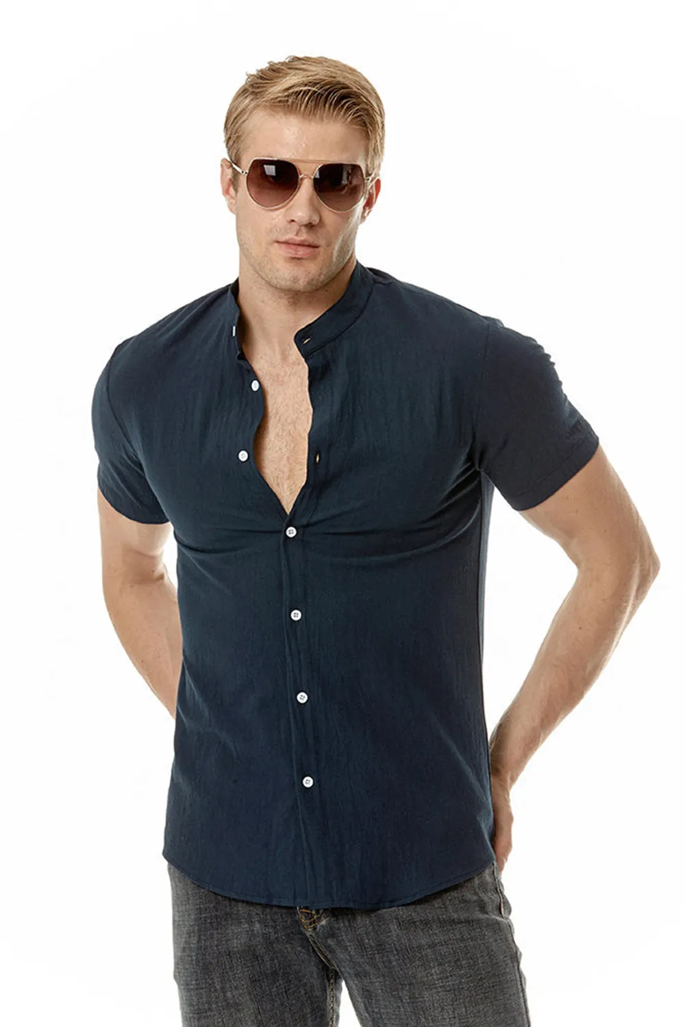 Casual Summer Short Sleeves Shirt for Men