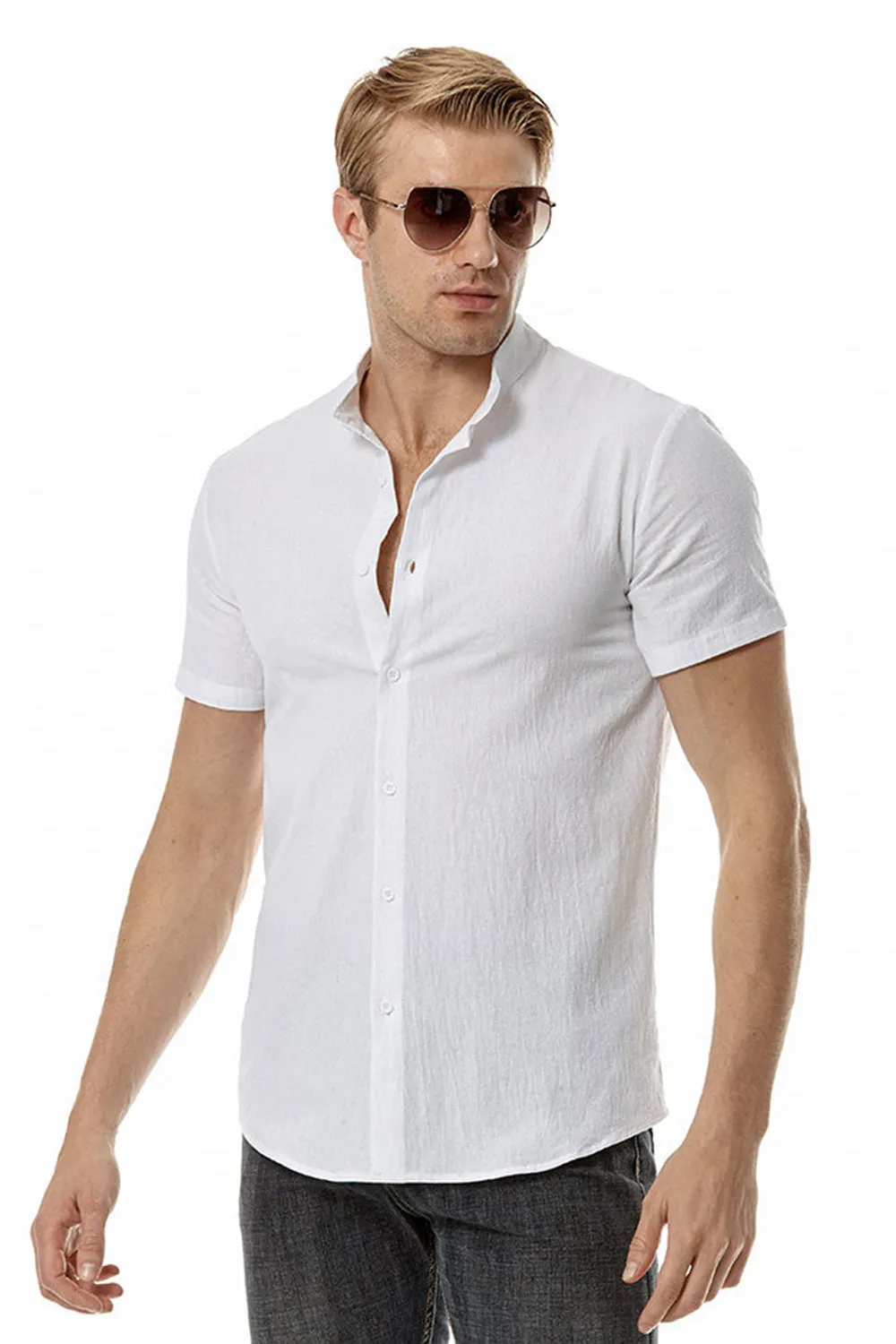 Casual Summer Short Sleeves Shirt for Men