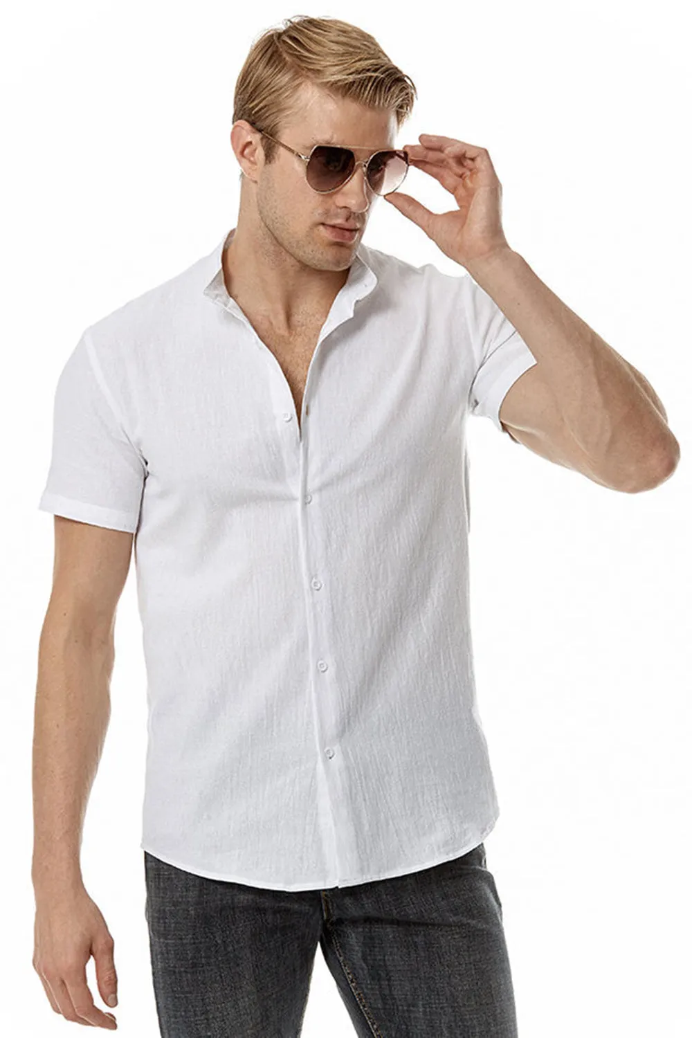 Casual Summer Short Sleeves Shirt for Men