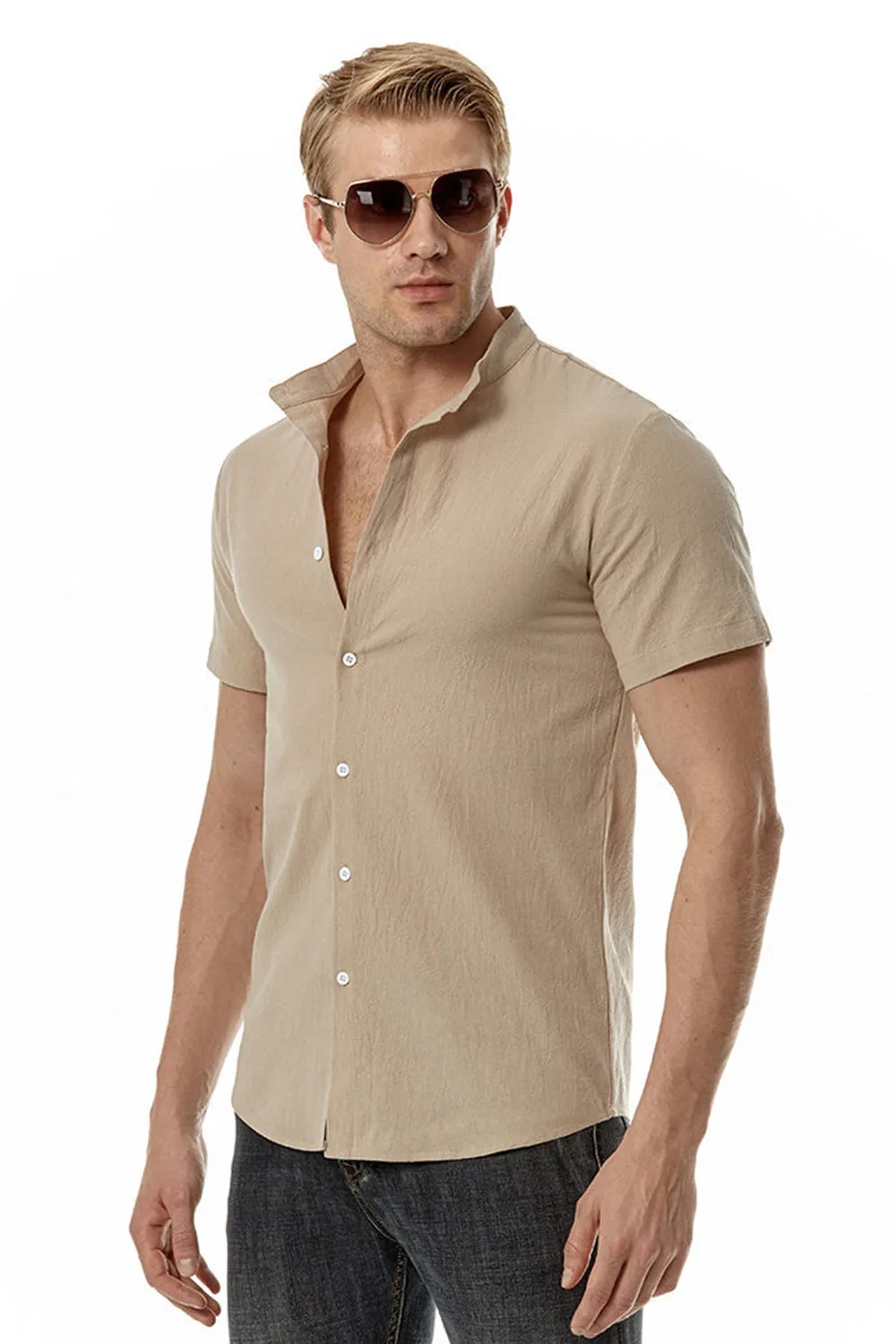 Casual Summer Short Sleeves Shirt for Men