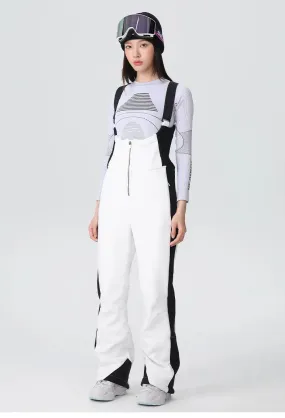 Elegant One-piece Ski Bibs Lady Slim Fit Snow Jumpsuits