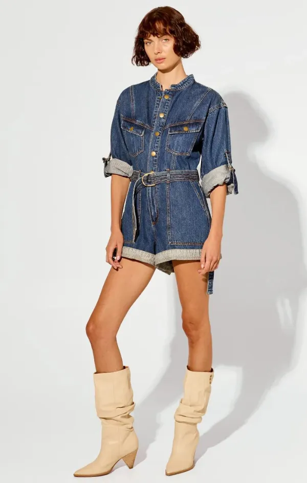 Elena Denim Playsuit