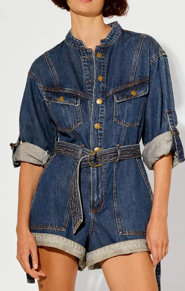 Elena Denim Playsuit