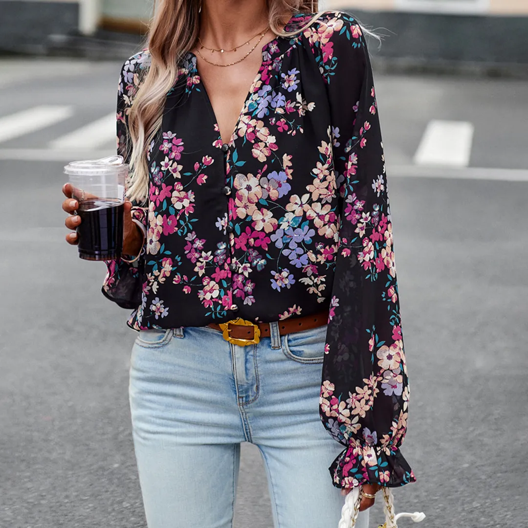 ELLIE - Blouse florale élégante pour un look frais