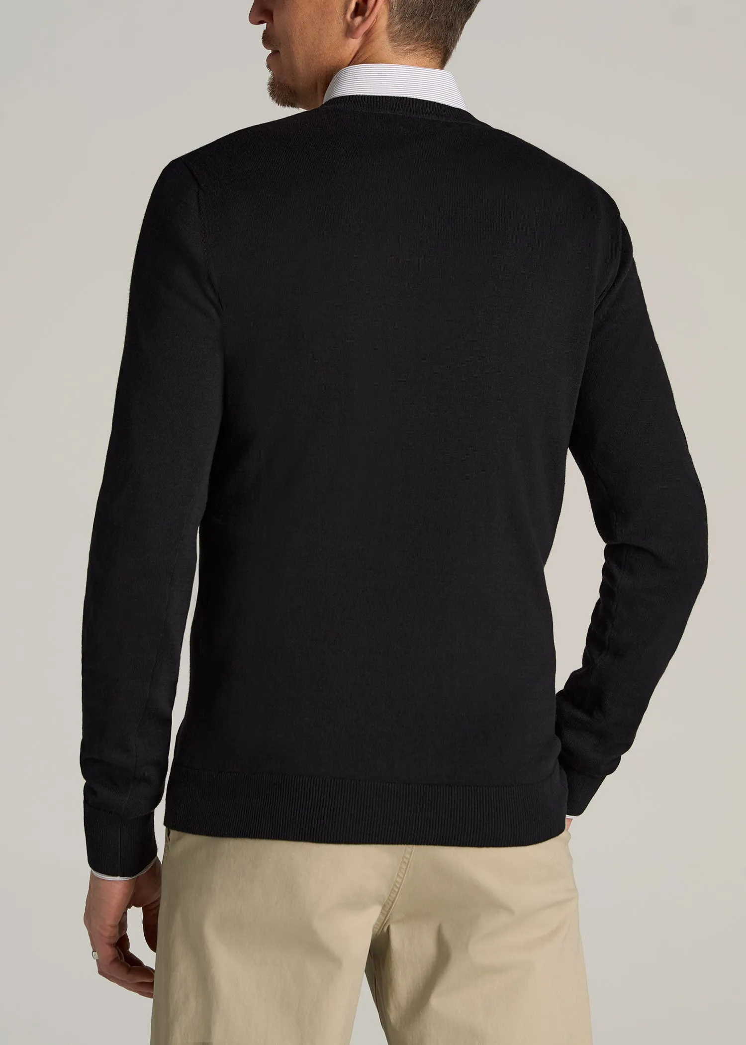 Everyday Crewneck Tall Men's Sweater in Black