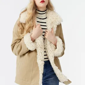 Fashion Loose Single-breasted Warm Jacket