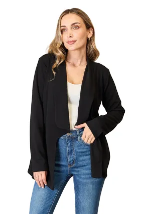 Heimish Full Size Open Front Long Sleeve Blazer