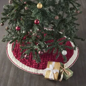 Kringle Chenille Tree Skirt 36" VHC Brands