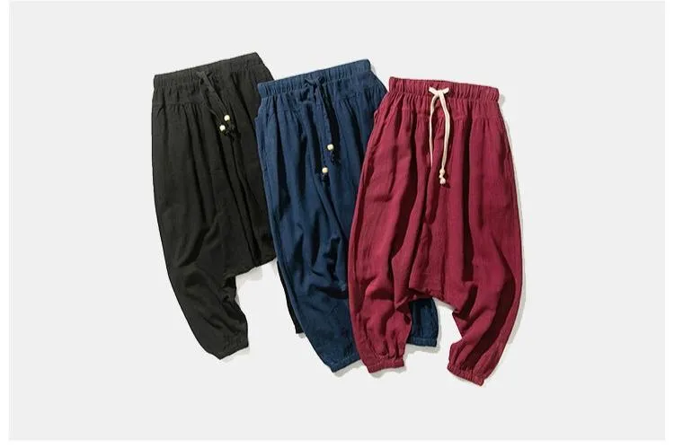 Loose Fit Drop Crotch Pants