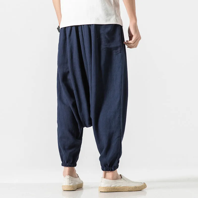 Loose Fit Drop Crotch Pants