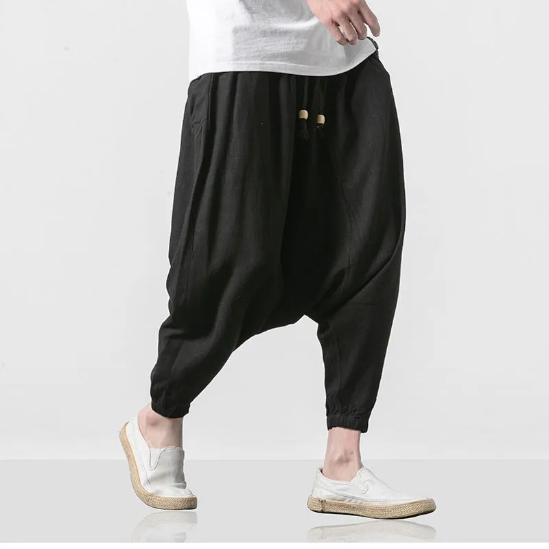 Loose Fit Drop Crotch Pants