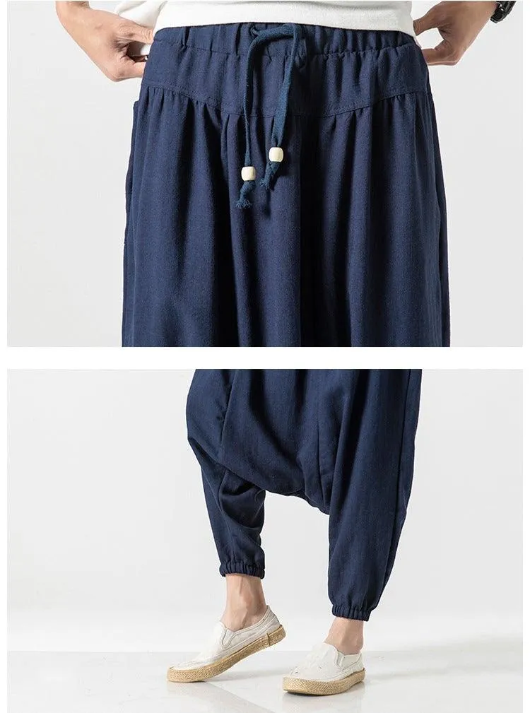 Loose Fit Drop Crotch Pants