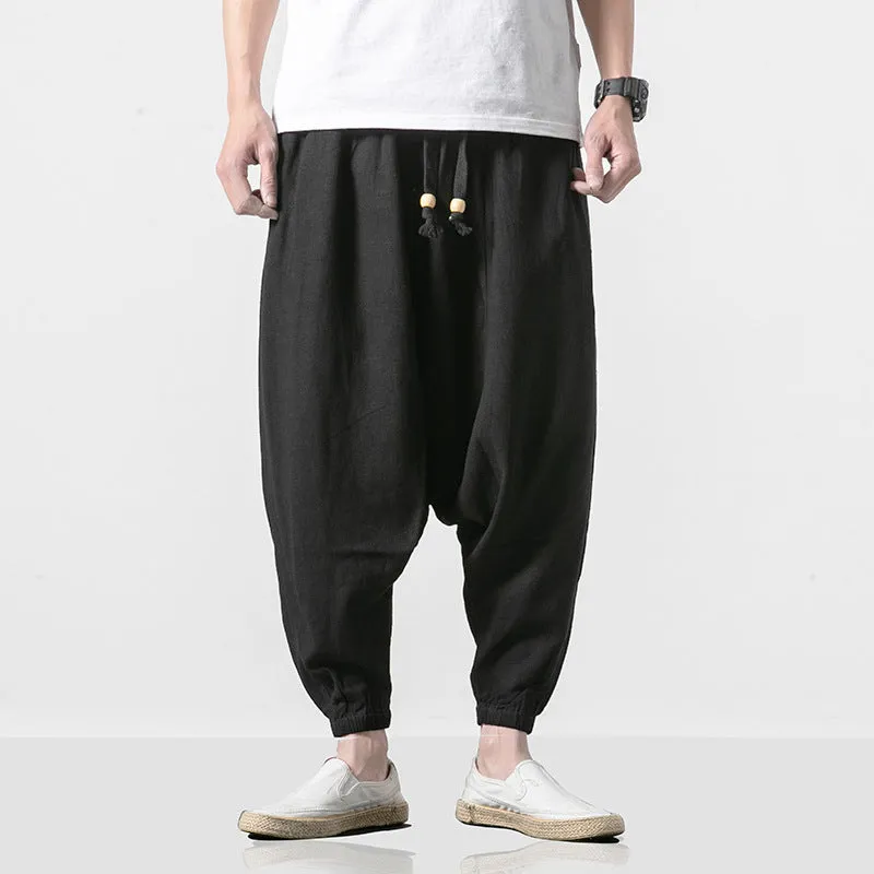 Loose Fit Drop Crotch Pants