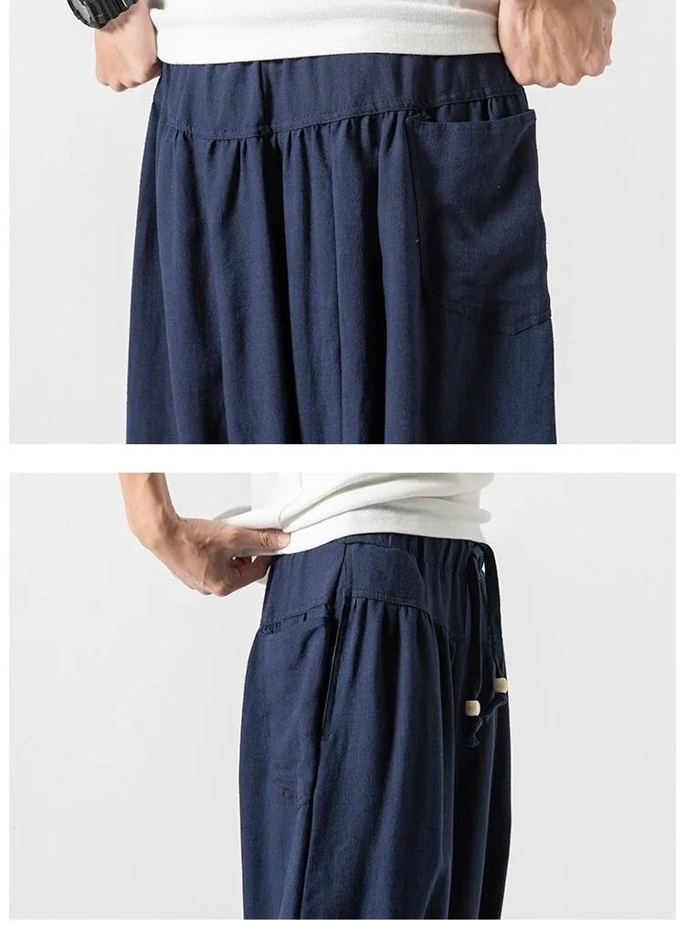 Loose Fit Drop Crotch Pants