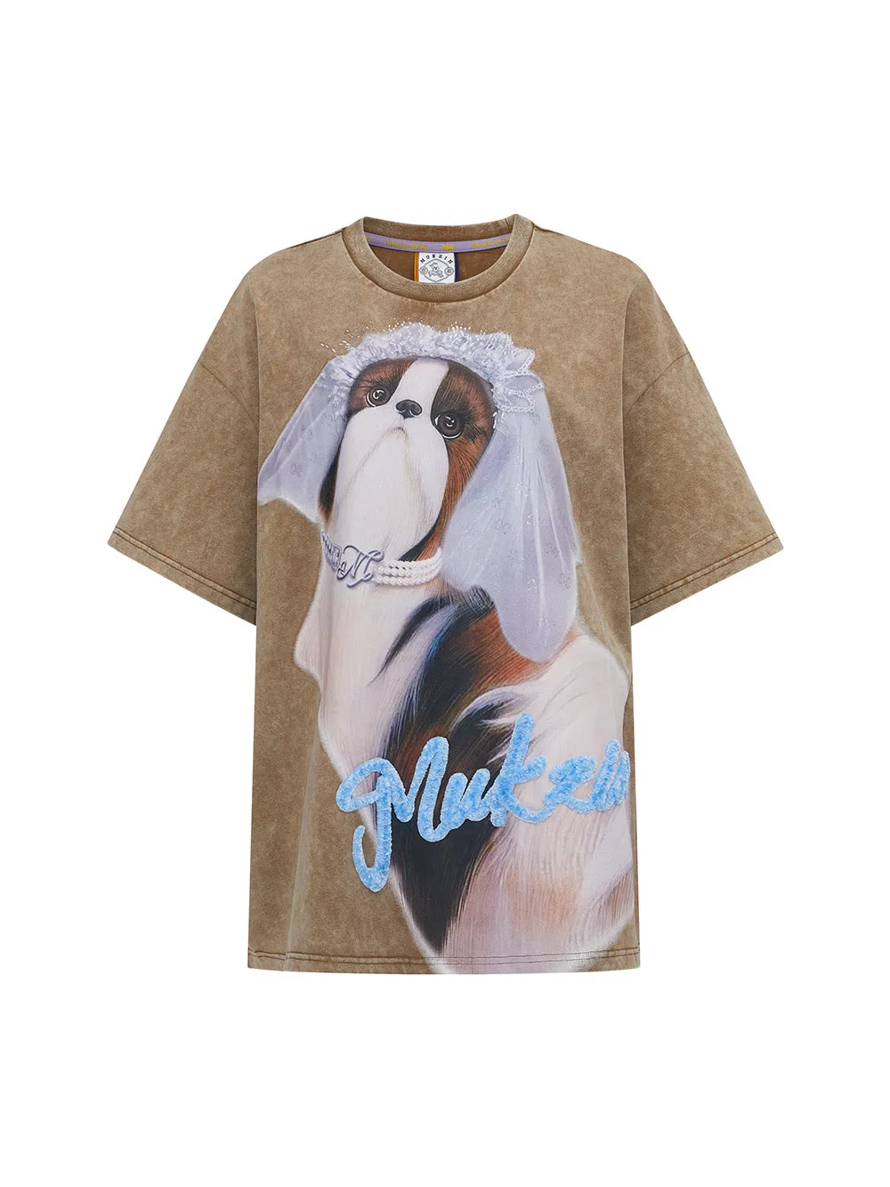 MUKZIN 2-Color Cartoon Loose Comfortable Versatile Casual T-shirt