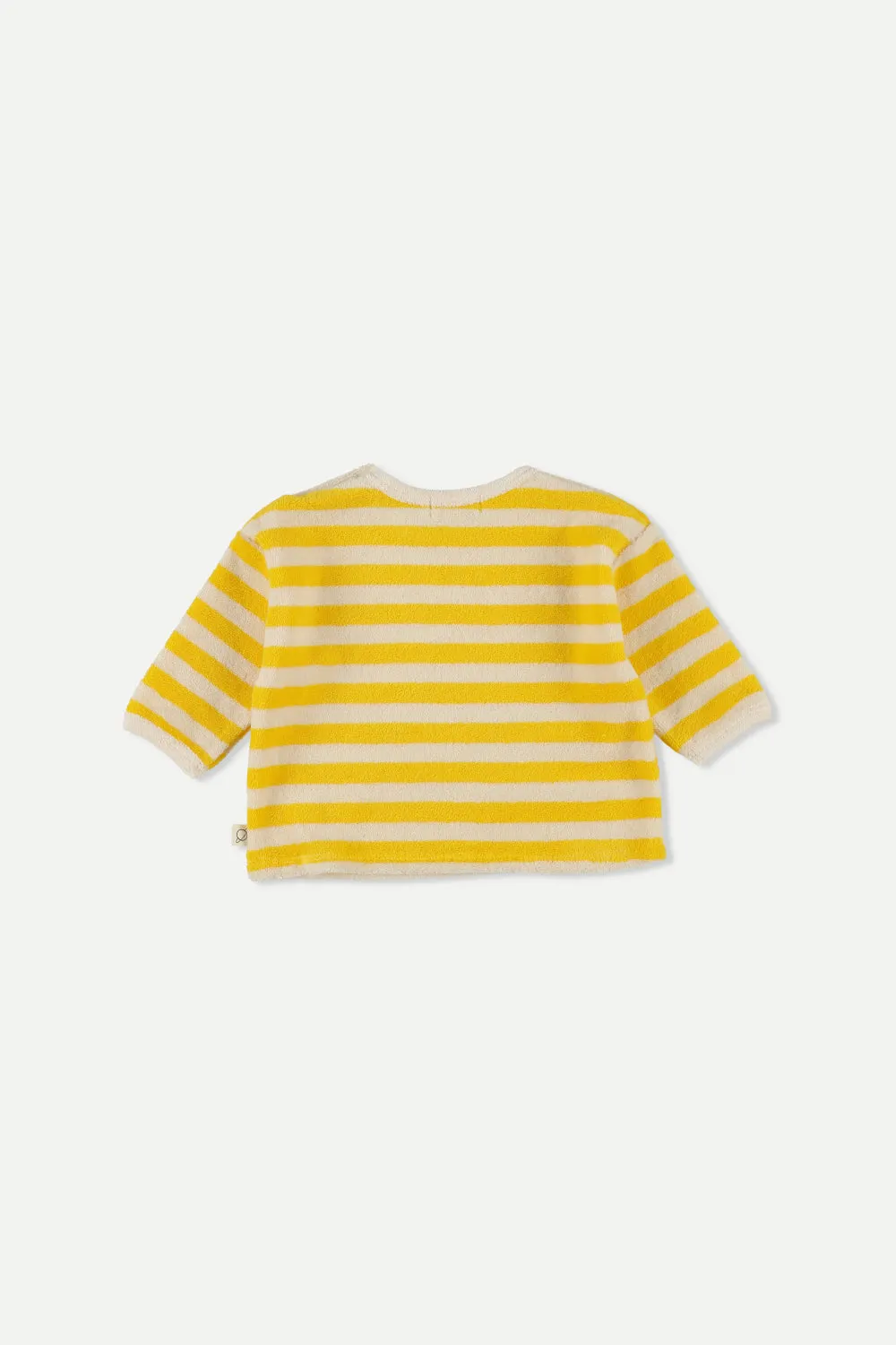 Organic toweling stripes baby sweatshirt