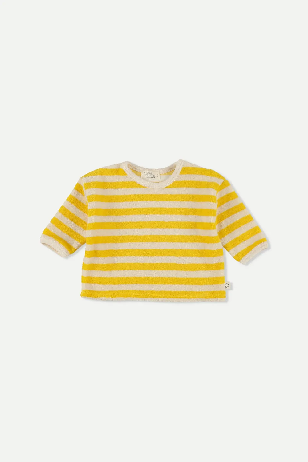 Organic toweling stripes baby sweatshirt