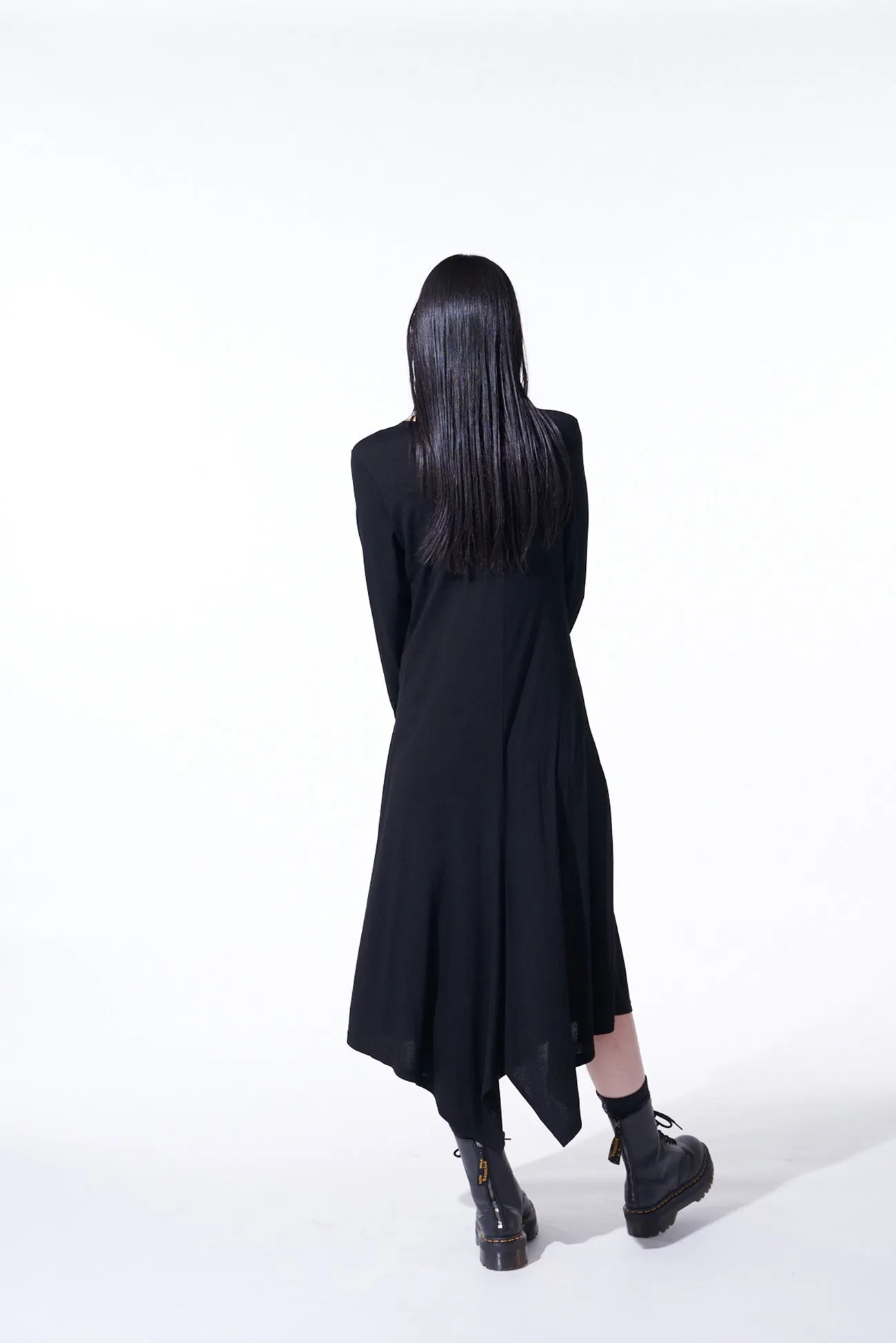 RAYON JERSEY ASYMMETRICAL DRESS