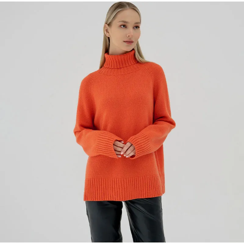 Renee Turtleneck Raglan Sleeves Women Sweater