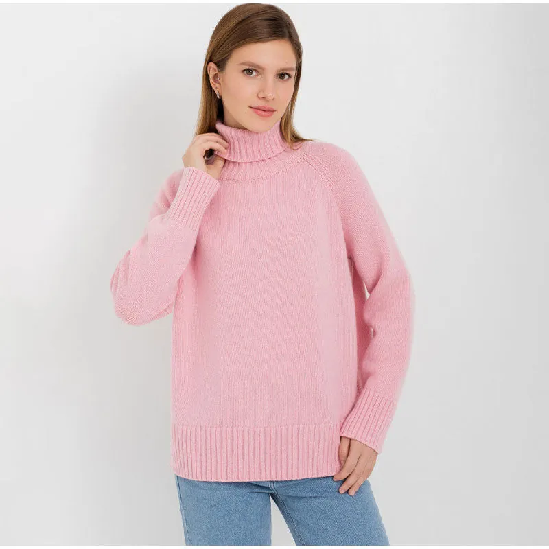 Renee Turtleneck Raglan Sleeves Women Sweater