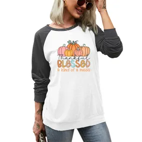 Thankful, Blessed Long Sleeve Tee