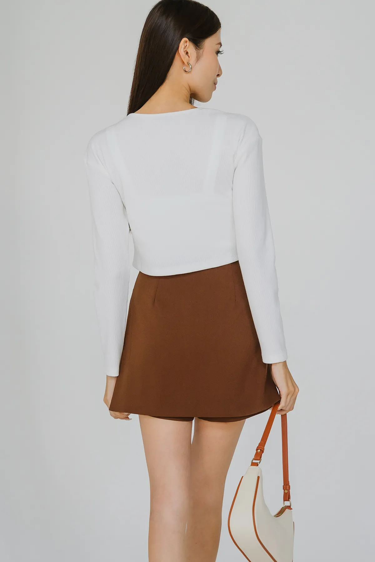 Timeless Peek-A-Boo Skort (Russet)