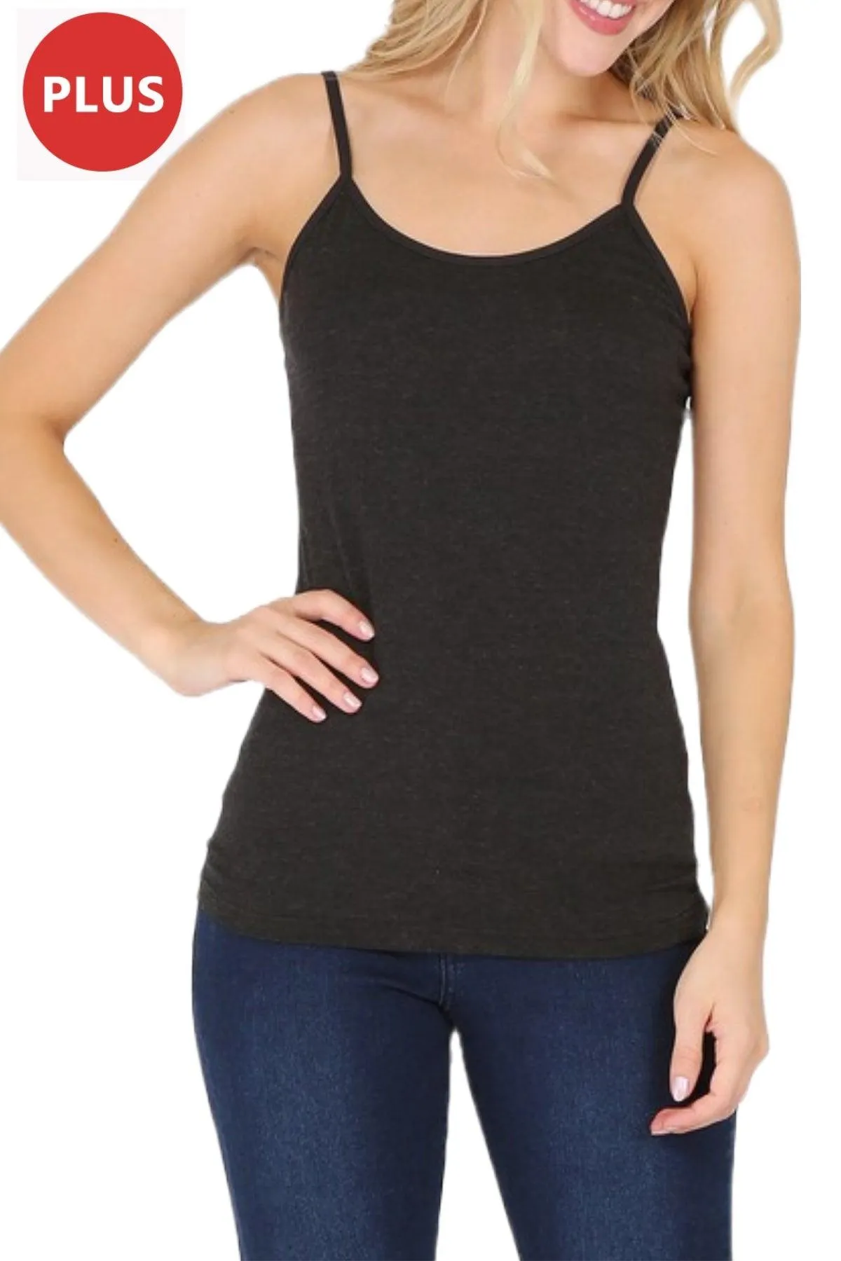 Women's Plus Size Spaghetti Strap Camisole Tank Top