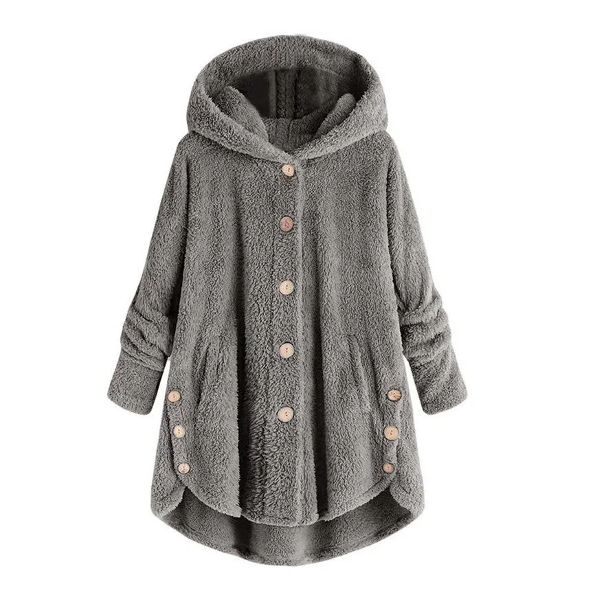 Women's Warm Hooded Coat | Plus Size