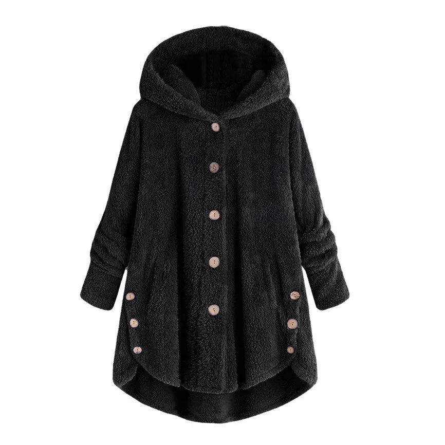 Women's Warm Hooded Coat | Plus Size