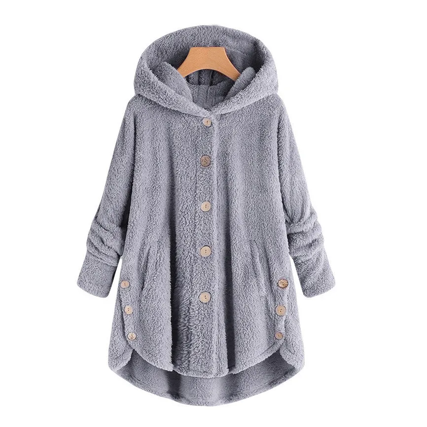 Women's Warm Hooded Coat | Plus Size