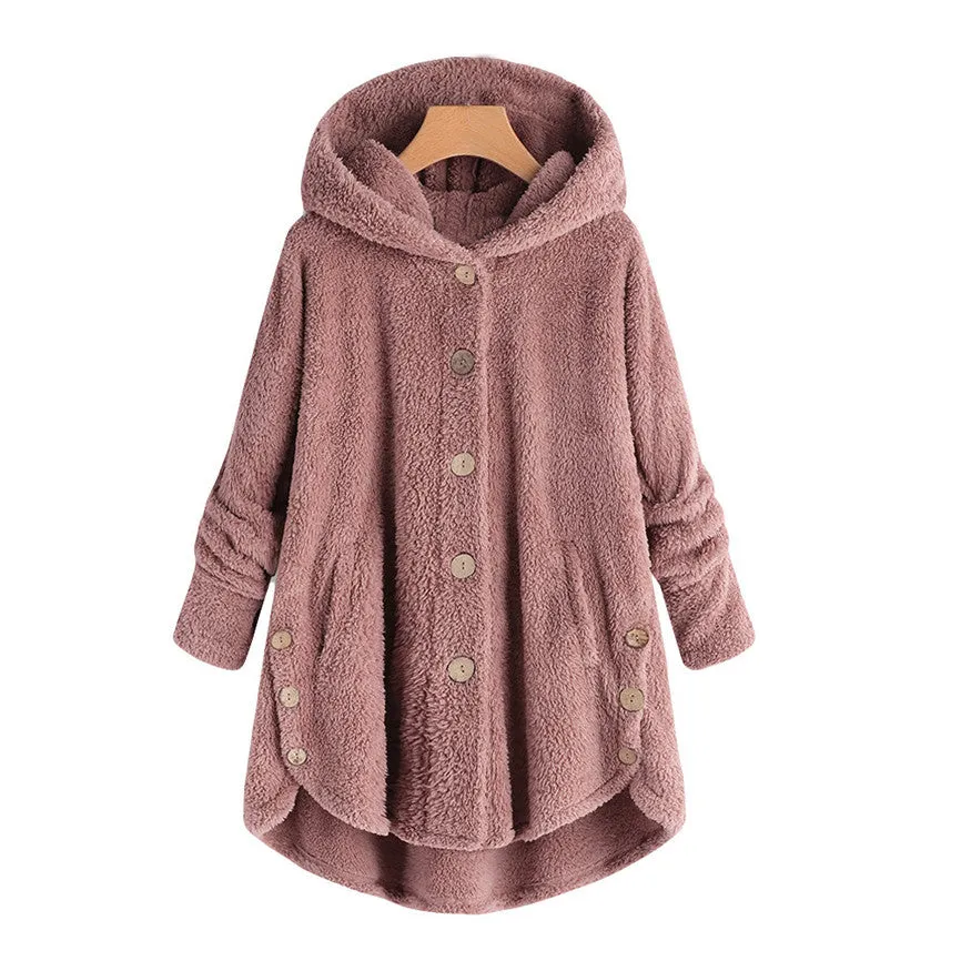 Women's Warm Hooded Coat | Plus Size