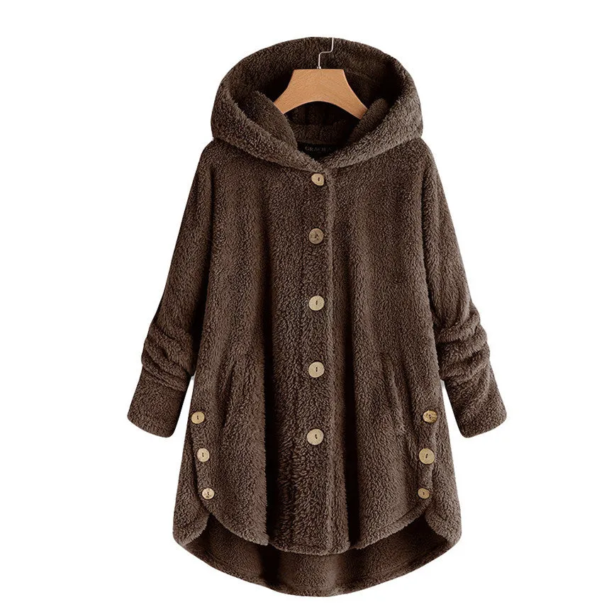 Women's Warm Hooded Coat | Plus Size