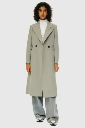 Wool Blend Long Coat